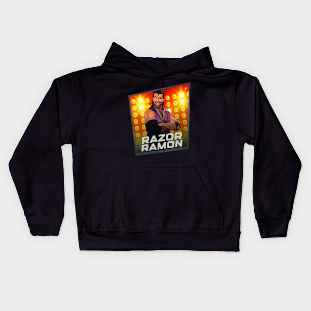 Razor Ramon/////Card Game Concept Design Kids Hoodie by NYOLONG.ART